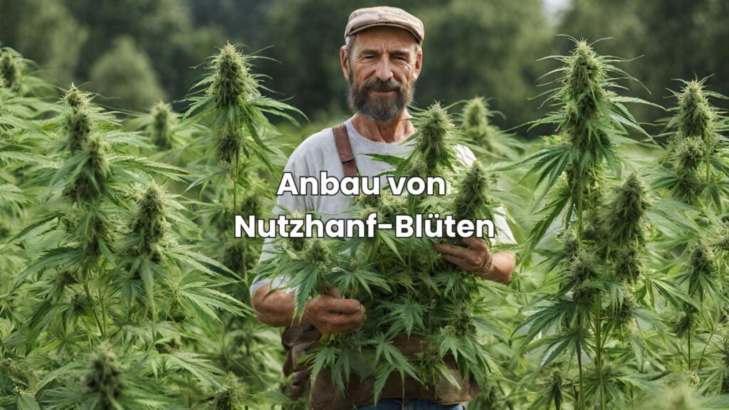 Anbau von Nutzhanf-Blüten