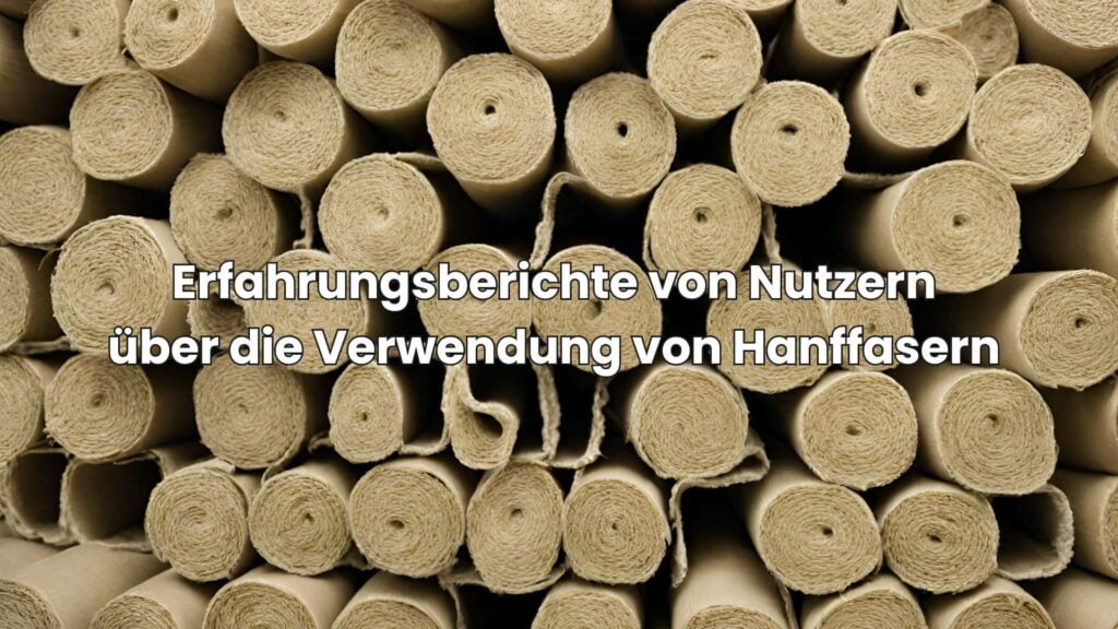 Erfahrungsberichte von Nutzern über die Verwendung von Hanffasern beim Abdichten