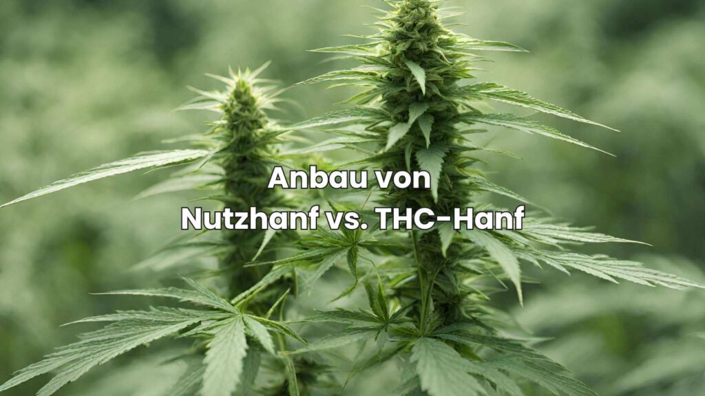 Nutzhanf vs. THC-Hanf - Anbau von Nutzhanfpflanzen vs. THC-haltige Hanfpflanzen